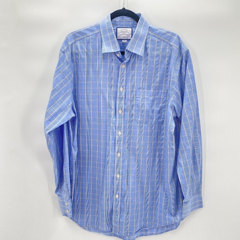 Charles Tyrwhitt Long Sleeve Button Down Shirt Men’s Size 17/35”